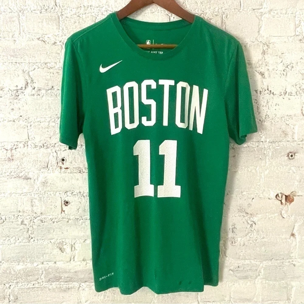 Nike Green Dri-Fit The Nike Tee NBA Boston Kyrie Irving #11 Sz Small